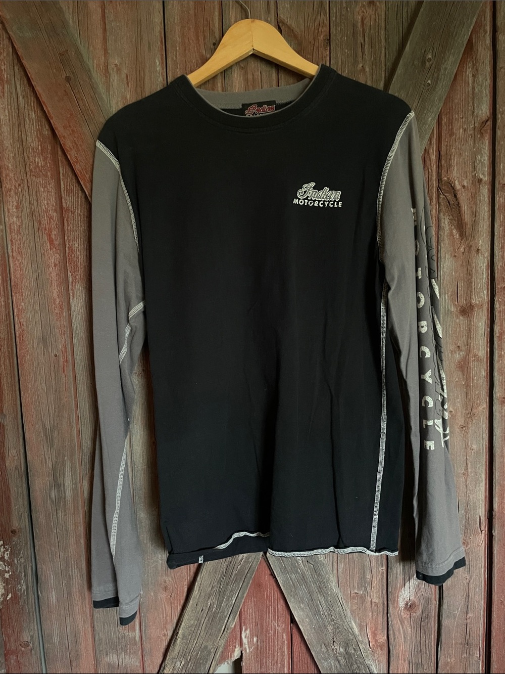 Vintage Indian Motorcycle Long Sleeve Shirt